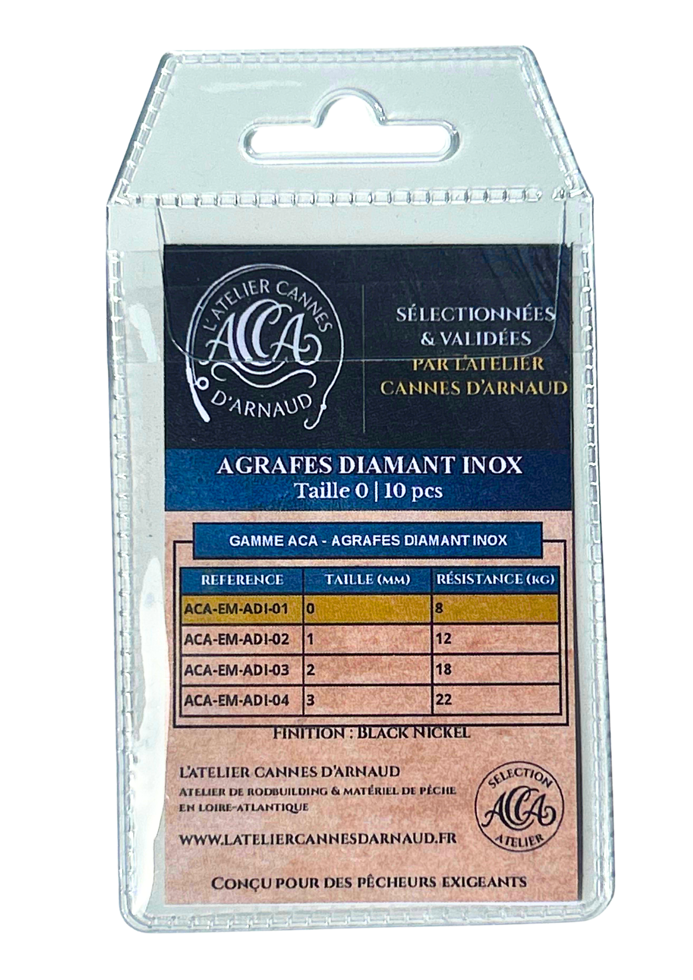 Agrafes Diamant Inox ACA